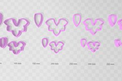 Flower Drop 1 Clay Cutter - Cookie Cutter STL File Product Image 2