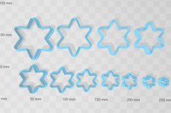 Rounded 6 Point Star Clay Cutter - Cookie Cutter STL File Product Image 2
