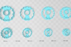 Retro Frill Hoop 1 Clay Cutter - Cookie Cutter STL File Product Image 2