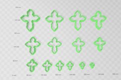 Ornate Cross 2 Clay Cutter - Crucifix STL Digital File Downl Product Image 2