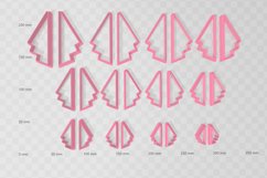 Art Deco Triangle 1 Clay Cutter - Cookie Cutter STL File Product Image 2