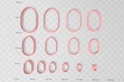 Pointed Oval 1 Earring Clay Cutter - Cookie Cutter STL Files Product Image 2