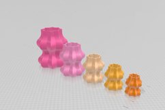 Wiggle Vase 2 STL File - Digital Download -5 Sizes- Homeware Product Image 2