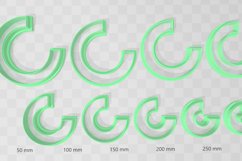 1cm Wide Circle Hoop Clay Cutter Earring -Cookie Cutter Product Image 2