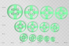 Button 2 Earring Clay Cutter -Cookie Cutter Product Image 2