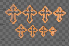 Clay Cutter STL File Cross 4- Christian Earring Digital File Product Image 2
