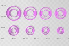 Circle Design 1 Earring Clay Cutter - Cookie Cutter STL File Product Image 2