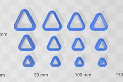 Stud Micro Rounded Triangle 1 Clay Cutter - Cookie Cutter St Product Image 2