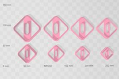 Clay Cutter STL File Modern Minimalist 2- Geometric Earring Product Image 2