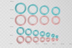 Clay Cutter STL 3mm Thick Circle Chain 1- Earring Digital Fi Product Image 2