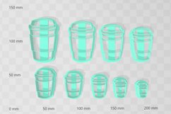 Coffee Cup 2 Clay Cutter Cookie Cutter STL Product Image 2