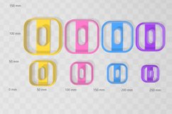 Clay Cutter STL File Minimalist Square- Geometric Earring Di Product Image 2