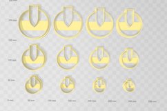 Circle Drop 1 Clay Cutter - Cookie Cutter STL File Product Image 2