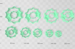 Web Circle 2 Earring Clay Cutter - Cookie Cutter STL File Product Image 2