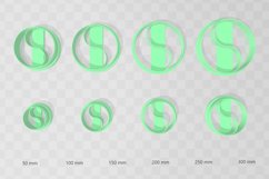 Blank Yin Yang 3 Clay Cutter - STL Digital File Download- 8 Product Image 2