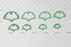Ginko Leaf 1 Clay Cutter - STL Digital File Download- 8 size Product Image 2