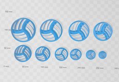 Clay Cutter STL File volley ball - Earring Digital File Down Product Image 2