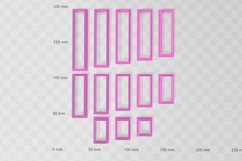 1.5cm Wide Rectangle Clay Cutter - STL Digital File Product Image 2
