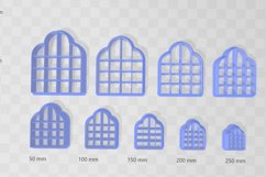 Window 12 Earring Clay Cutter - Cookie Cutter STL Product Image 2