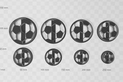 Clay Cutter STL File Soccer- Sports Earring Digital Fil Product Image 2
