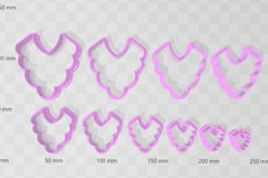 Clay Cutter STL File Frill Drop 6- Earring Digital File Down Product Image 2