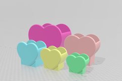 Heart Vase 1 STL File - Digital Download -5 Sizes- Homeware, Product Image 2