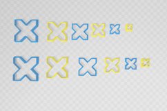 Geometric X Clay Cutter - Cross STL Digital File Download- 1 Product Image 2