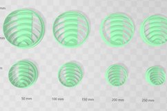 Circle Design 3 Earring Clay Cutter - Cookie Cutter Stl Product Image 2