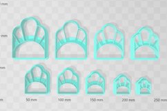 1920s Frill Rectangle 2 Earring Clay Cutter -Cookie Cutter Product Image 2