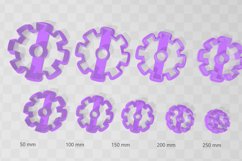 Cog 2 Clay Cutter - Cookie Cutter STL Product Image 2