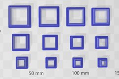 Stud Micro Square 1 Clay Cutter - Cookie Cutter STL File Product Image 2