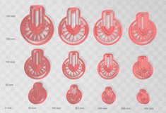 Boho Circle 4 Clay Cutter - Cookie Cutter STL Product Image 2