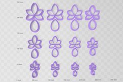 Pearl Flower 2 Clay Cutter Earring -Cookie Cutter Product Image 2