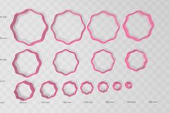 Wavy Octagon 1 Clay Cutter Earring -Cookie Cutter Product Image 2