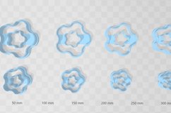 Wave Shape 2 Earring Clay Cutter - Cookie Cutter STL Files Product Image 2