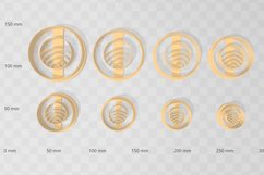 Circle Design 1 Earring Clay Cutter - Cookie Cutter Stl Product Image 2