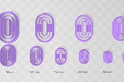 Pill Shape 3 Clay Cutter - Cookie Cutter STL File Product Image 3