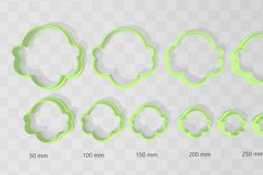 60s Retro Frill 1 Earring Clay Cutter -Cookie Cutter Product Image 2