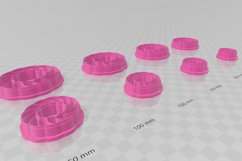 Rope Circle 2 Jewelry Clay Cutter - Cookie Cutter STL File Product Image 2