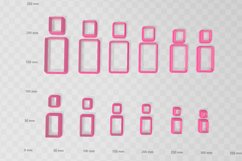 Rectangle Combo 1 Clay Cutter - Cookie Cutter STL Product Image 2