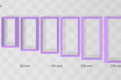 Chunky Thick Rectangle Hair Barrette/Crocodile Clay Cutter Product Image 2