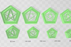 Clay Cutter STL File - Pentagram 4 Clay Cutter Earring -C Product Image 2