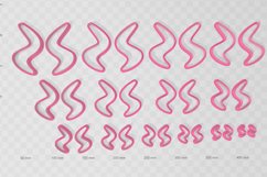 Clay Cutter STL File Retro S Swirl - Earring Digital File Do Product Image 2