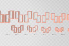 Split Square 2 Clay Cutter - Cookie Cutter STL File Product Image 3