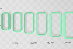 Chunky Thick Rectangle 2 Hair Barrette/Crocodile Clay Cutter Product Image 2