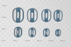 Clay Cutter STL File Modern Minimalist 3- Geometric Earring Product Image 2