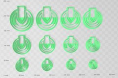 Circle Drop 4 Clay Cutter - Cookie Cutter STL File Product Image 2