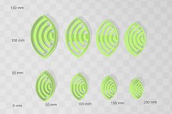 Pattern Petal 1 Earring Clay Cutter - Cookie Cutter Product Image 2