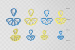 Split Deco Frill Clay Cutter - STL Digital File Download- 8 Product Image 2