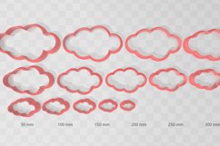 Cloud 5 Clay Cutter - Cookie Cutter STL File Product Image 2